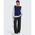 thumbnail image 6 of G4Free Smoofit Fleece Lined Wide Leg Sweatpants for Women Drawstring Thermal Casual Pants with Pockets, 6 of 7