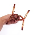thumbnail image 5 of Minty Dream Brown Large Loop Hair Claw 2Pcs Set for Women, 5 of 6