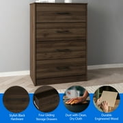 Mainstays Ardent 4 Drawer Dresser, Dark Walnut