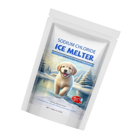 JZROCKER Pet Snow Remover 100g Travel Bottle Ice and Snow Melter Fast Acting Safe and Efficient Pet Snow Melting Agent