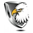 thumbnail image 2 of Silver Shield with Eagle Wall Decal by Wallmonkeys Peel and Stick Graphic (36 in H x 28 in W) WM311933, 2 of 4