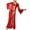 Red, variant on Long Sheer Boudoir Wedding Kimono Floor Length Lace Bridal Bath Robe Lingerie