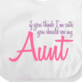 thumbnail image 4 of Inktastic Cute Aunt Boys or Girls Baby Bib, 4 of 4