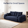 thumbnail image 3 of GOMYHOME 78.7" Convertible Floor Sofa Bed, 3-in-1 Teddy Fabric Sleeper Couch, 3 of 9