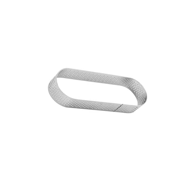 Toystoory Molde ovalado para tartaleta de acero inoxidable, anillo para tarta de Mousse, Hotel, comedor, Bar, cafetería, molde para hornear DIY, Cocina y Comedor 13cm Toystoory HA081246-03