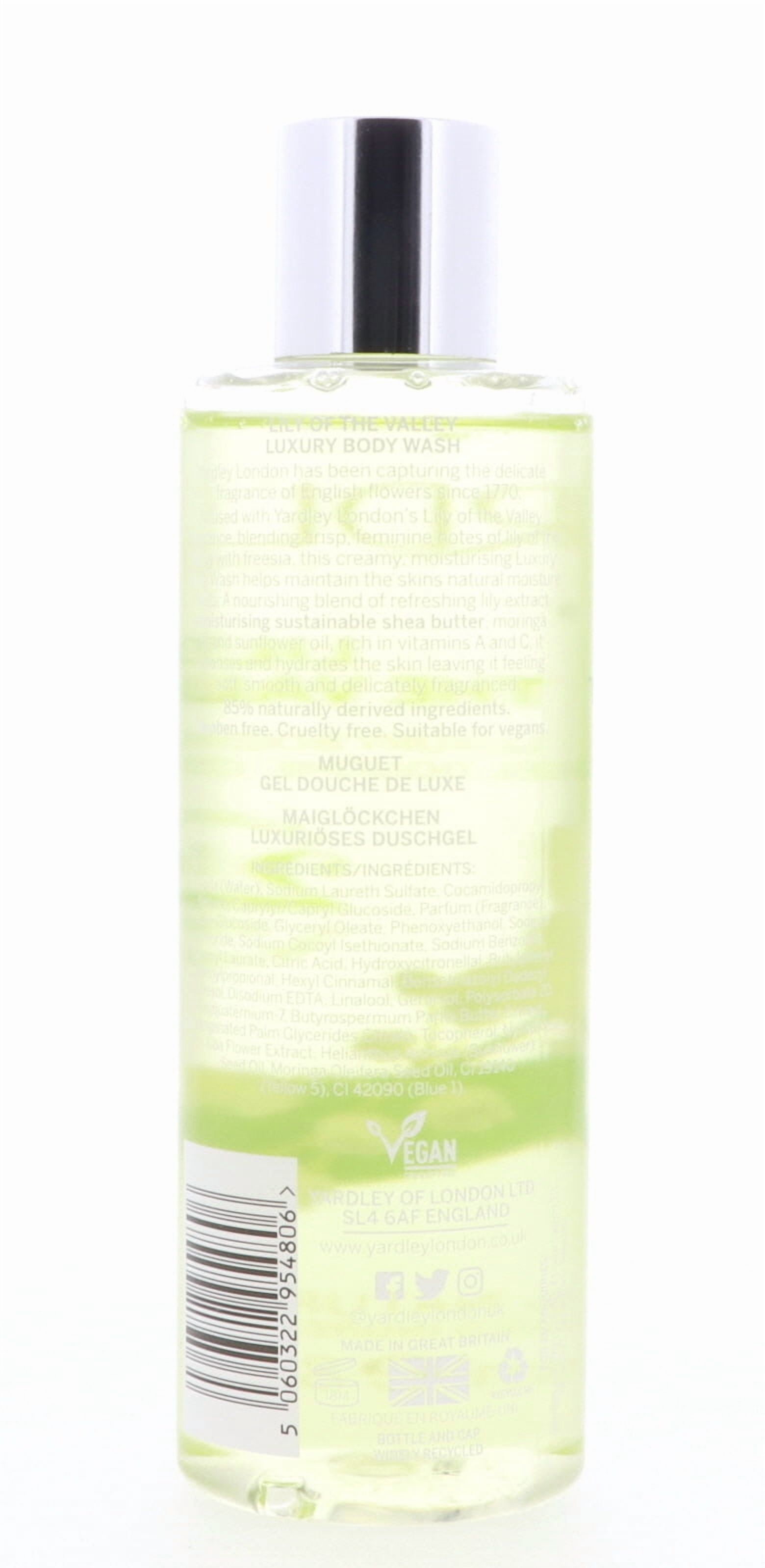 Yardley of London Lily Of The Valley Body Wash for Women 8.4 oz / 250 ml