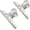 Silver, variant on Extra Large Bulldog Clips - 2 PCS 20cm Jumbo Stainless Steel XL Bull Binder Paper Clip Clamps for Office (Sliver, 7 7/8 Inch)