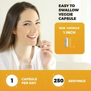 Viva Naturals Vitamin C + Zinc Veggie Capsules 250 Count
