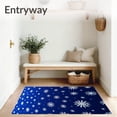thumbnail image 3 of ODIKA 4'x6' Machine Washable Non-Slip Area Rug, Enchanted Snowy Evening Stylish Decorative High Traffic Rug with Pad, Blue, 655870, 3 of 8