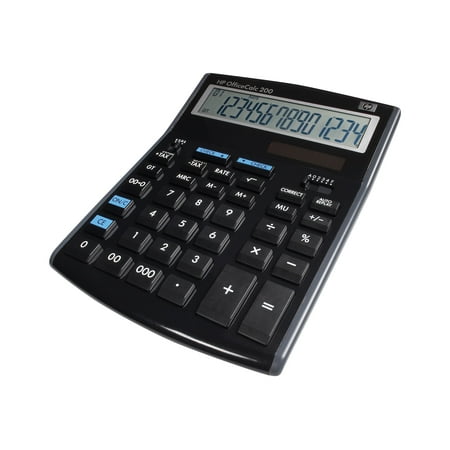 HP OfficeCalc 200 - Financial calculator - 14 digits - battery, solar panel