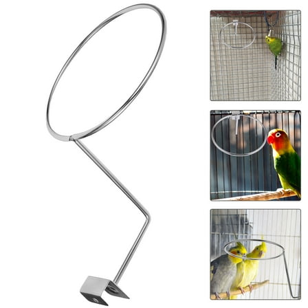 HOOWIFFY Whamvox Metal Bird Feeder Holder Rack, Outdoor Hanging Feeder Stand for Garden and Backyard