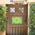 thumbnail image 5 of SKYSONIC St. Patrick's Day Clover Welcome Sign Front Door Decor Wall Hanging Plaque Rectangular Door Hanging Sign Porch Decorations for Home Outdoor Indoor Holiday, 5 of 6