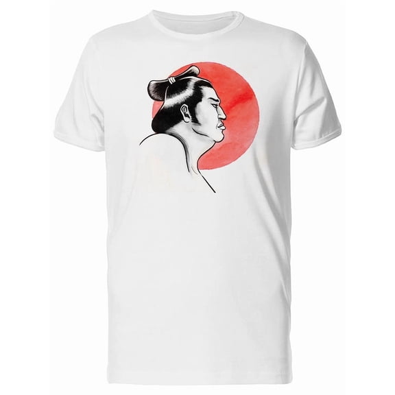 Sumo Wrestler Watercolor Sketch Tee Men's -Image by Shutterstock