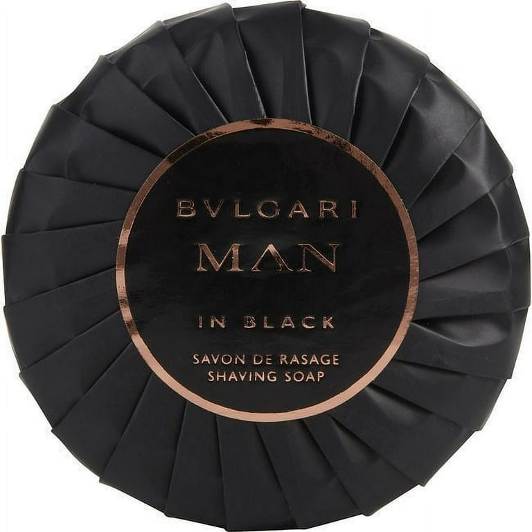 Bvlgari man in black shaving soap clearance
