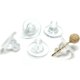 thumbnail image 2 of Zocita 100 piezas grandes de silicona con almohadilla de seguridad para pendientes, tapón de embrague de bala de repuesto para pendientes de anzuelo de pescado, aros de diámetro de 0,43 pulgadas, 2 of 5
