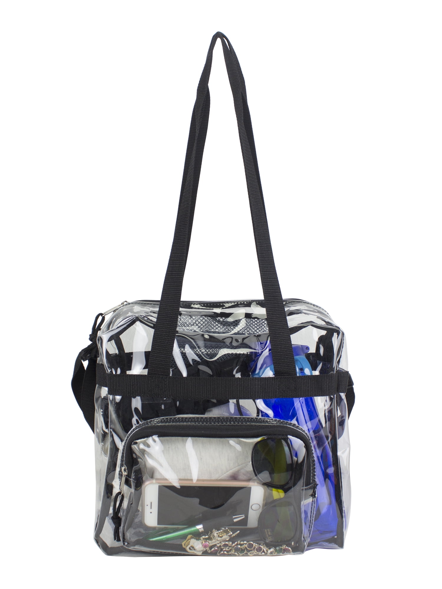 Oraben Clear Tote Bag, Clear Bag Stadium Approved, Transparent See Through Clear Tote Bag for Work, Sports Games,Gym