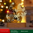 thumbnail image 4 of Elegant Acrylic Christmas Tree Stand with LED Lights Holiday Desktop Decor Durable Festive Ornament for Home Office Celebration and Wholesale, 4 of 9