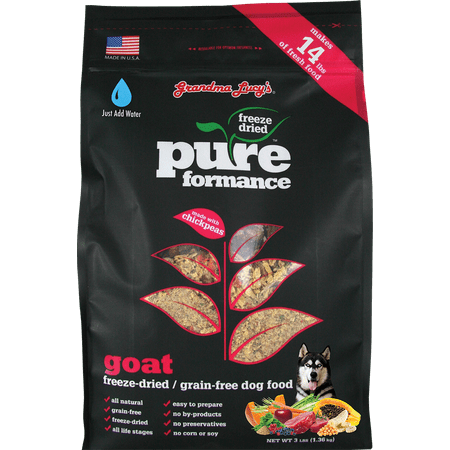 UPC 884308740154 product image for Grandma Lucy's Pureformance Grain-Free Goat Freeze-Dried Dog Food, 3-lb bag | upcitemdb.com