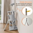 thumbnail image 7 of Yaheetech 63'' Cat Tree Condo with Scratching Post, Light Gray, 7 of 7