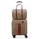thumbnail image 3 of Conjuntos de equipaje de viaje de cuero pu a la moda, Maleta rodante para mujer con bolso, equipaje con ruedas de lujo para hombre, bolsa de viaje, equipaje de mano, 3 of 3