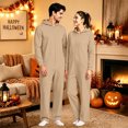 thumbnail image 2 of Unisex Adult Hooded One Piece Jumpsuit,Full Zip Long Sleeve Casual Onesie Halloween Pajamas for Loungewear Home Sleepwear for Men Women, 2 of 8
