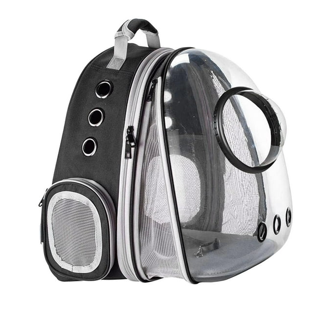 Transportín expandible para gatos, transpirable, tipo cápsula espacial, mochila transparente tipo burbuja Domo de extensión frontal