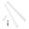 thumbnail image 1 of Flip Up Door Track for Cabinets, Hidden Side Mount Rails for Bookcases, Durable Plastic, Easy Installation, Smooth Sliding Performance, 1 of 3