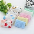 thumbnail image 3 of Paños de baño para bebés, 6 capas de algodón, paquete de 5, paños de baño suaves para pieles sensibles, absorbentes para niños y niñas, 12 x 12 pulgadas, 3 of 5