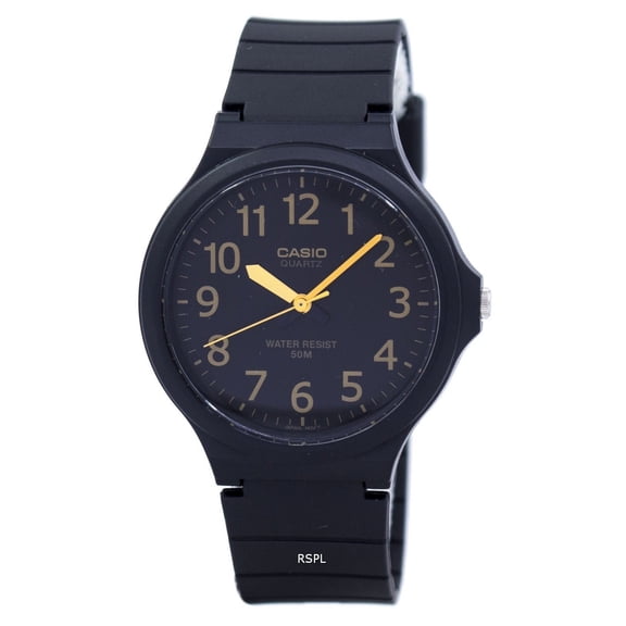 Casio Men's Easy To Read MW240-1B2V Black Resin Japanese Quartz Fashion Analog Watch