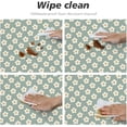 thumbnail image 6 of Ferns Sage Green Round Fitted Table Cloth Cover, Round Fitted Tablecloth with Elastic, Table Cloth RoundCover, Elastic Tablecloth for RoundTables, Fits 36" - 44" Tables, Small, 6 of 6