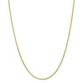 thumbnail image 1 of Real 14kt Yellow Gold 1.9mm Diamond Cut Parisian Wheat Chain; 20 inch; Lobster Clasp; for Adults and Teens; for Women and Men, 1 of 5