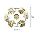 thumbnail image 2 of Candlestick Simulation Roses Flower Metal Candle Holder For Home Decor Wedding Party, 2 of 11