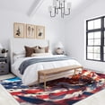 thumbnail image 3 of Sports Football Flag Area Rugs, American Style Carpet, Washable Non Slip Low Pile Soft Rug for Bedroom Living Room Decor Mat 4ftx5ft, 3 of 8
