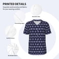 thumbnail image 3 of Uemuo Purple and Blue Squares Print Mens Polo Shirts Baseball T-shirt Performance Short Sleeve Golf Shirt Moisture Wicking Athletic Casual Collared T-Shirt-X-Large, 3 of 7