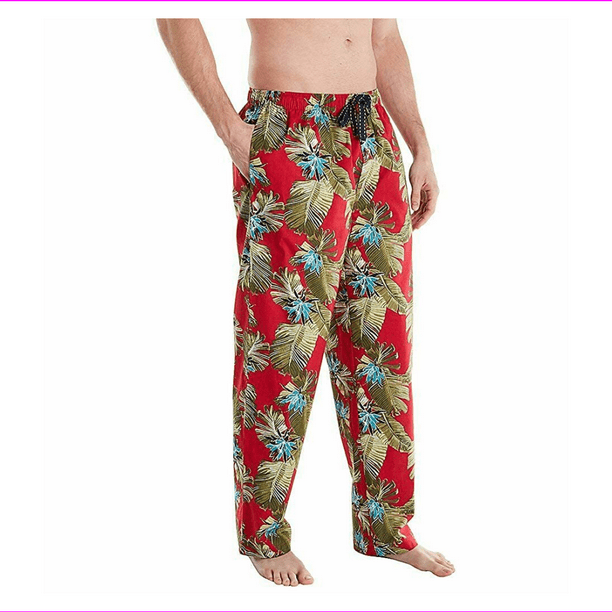Tommy Bahama - Tommy Bahama Men's Hawaiian Floral Woven Pajama Pants S ...