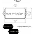 thumbnail image 2 of Bartolini 8S P Bass, 4-String, Original Series, Split-Coil Pair, 2 of 3