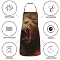 thumbnail image 6 of Rocae Cool Flame Lion A for Kitchen Aprons for Women Adjustable Cooking Kitchen Chef Apron for Men with Pockets, 6 of 7
