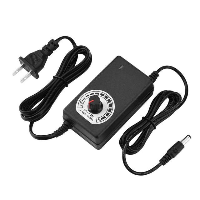 Adaptador de corriente ajustable de 9-24V 1A, modulación segura PWM, ajuste de voltaje continuo, adaptador de corriente