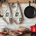 thumbnail image 5 of Dish Towels, Boho Absorbent Kitchen Towels 1 PC, Southwest Native Pattern Microfiber Hand Towels Dish Cloths Tea Towels for Home&nbsp; Bathroom,18X28-Inch, Turquoise Brown, 5 of 6