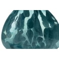 thumbnail image 4 of Signature Design by Ashley Cartshaw 11.75" Glass Vase, Iridescent Teal Finish, 4 of 5