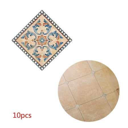 Self Adhesive Wall - 10pcs 3D Diagonal Tile Seam Stickers Film Self Adhesive Floor Wall Decorative Tiles Sticker