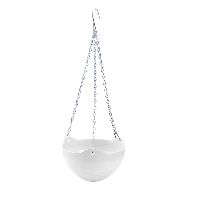 Self-Watering Hanging Planters, Colorful Garden Flower Plant Pot Container Baskets with Drainer Chain for Indoor Outdoor Use