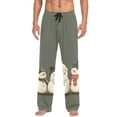 thumbnail image 7 of FORMRS Mens Pajama Pants with Pockets Soft Cotton Sleepwear Lounge Bottoms, Sizes S-2XL, Gray Snowmen, 7 of 7