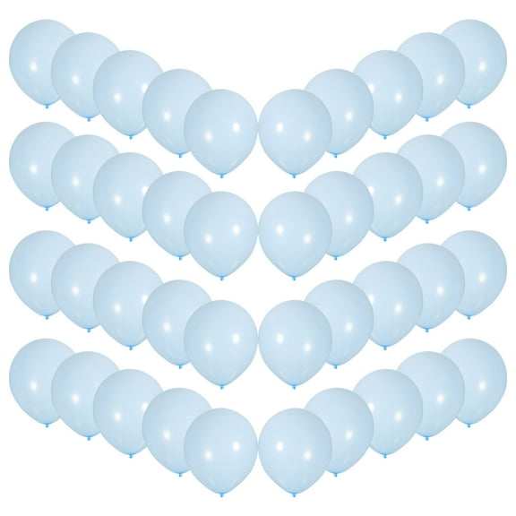 FELTECHELECTR Round Balloons Latex Sky-Blue Baby Shower 100Pcs 12In