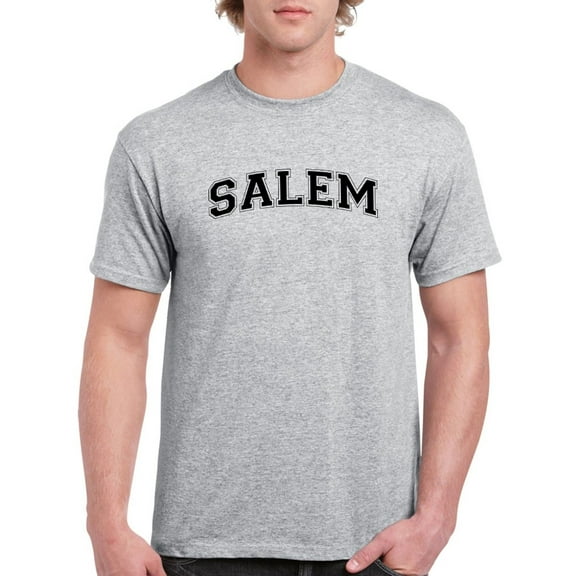 Salem Text. Men T-Shirt, Male x-Large