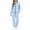 3#Q Light Blue, variant on Girls Sweatsuit 2 Piece Outfits Zip-up Hoodies Wide Leg Sweatpants with Pockets Set Teen Girl Joggers Fall Winter Clothes