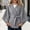 Gray, variant on Women's Solid Wrap Cape Cardigan Jacket Batwing Sleeve Self Tie Waist Belt Cloak Coat Fall Winter Warm Casual Outerwear White
