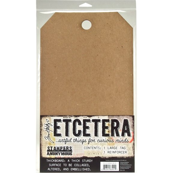 Tim Holtz Etcetera Large Tag 8.25"X14.25"-