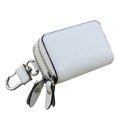 thumbnail image 1 of Llavero de cuero para coche, caja de monedas, gancho de metal y llavero, billetera, bolsillo con cremallera, llavero para entrada sin llave, 1 of 6