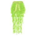 thumbnail image 3 of QHFBli Women's Belly Dance Scarf Belt Skirt Latin Dance Belt Performance Tassel Wave Skirt, 3 of 3